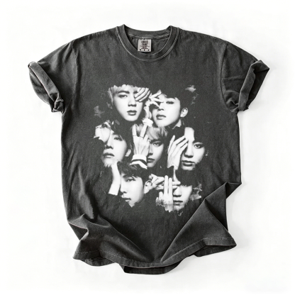 Kpop Boy Group Vintage T-shirt