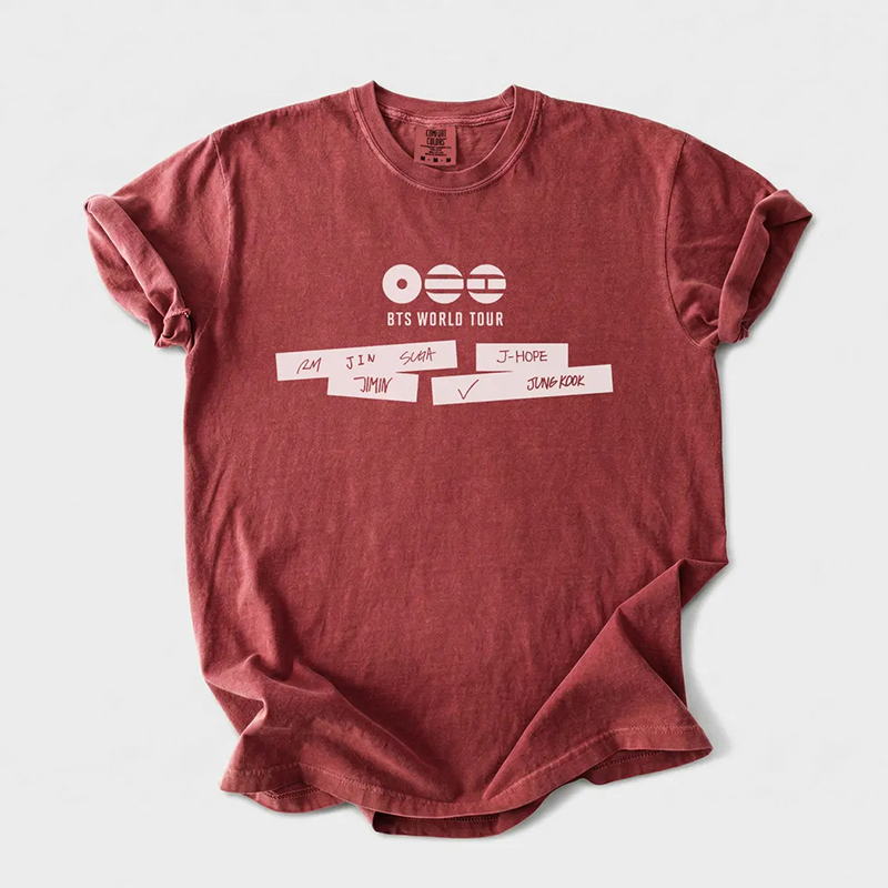 Kpop Boy Group World Tour 2026 T-shirt