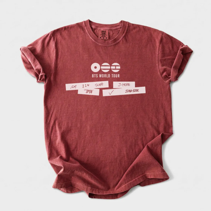 Kpop Boy Group World Tour 2026 T-shirt