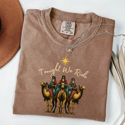 Comfort Colors Tonight We Ride Christmas T-shirt
