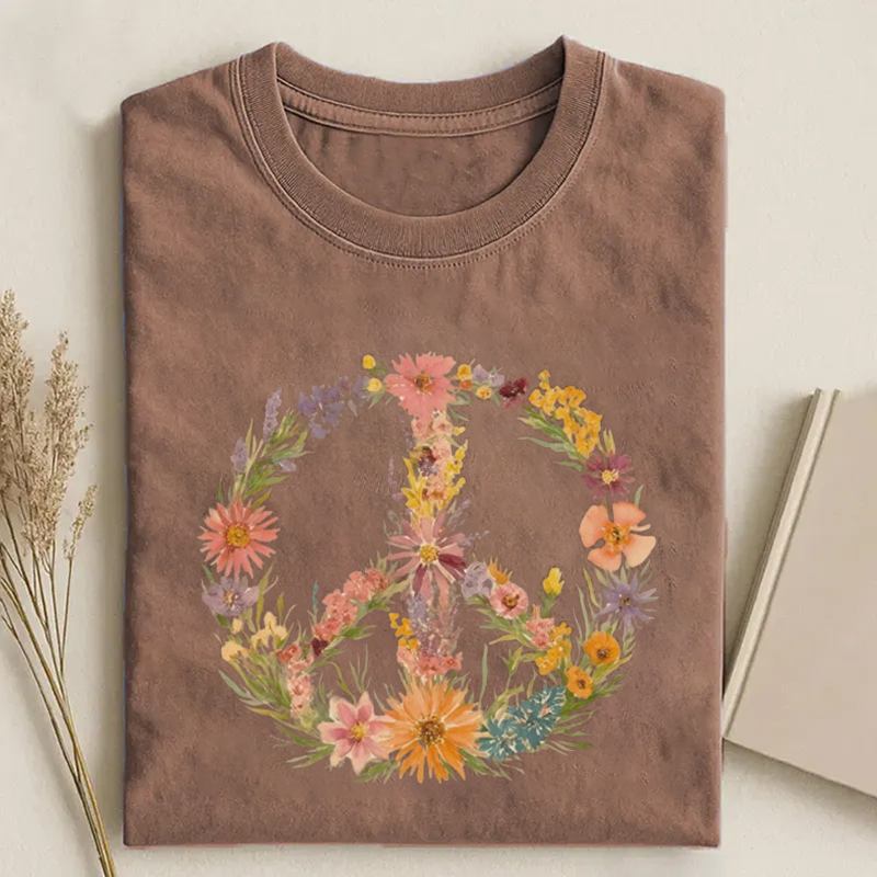 Wildflower Peace Sign T-shirt