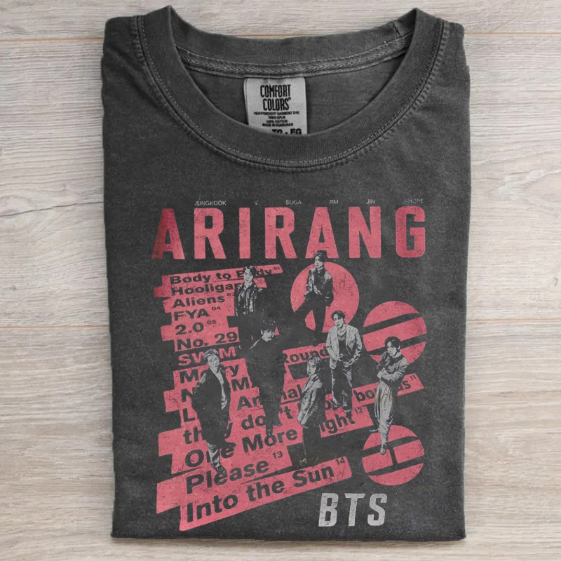 Kpop Boy Band Cartoon Graphics T-shirt