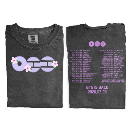 Korean Pop Group World Tour 2026 T-shirt