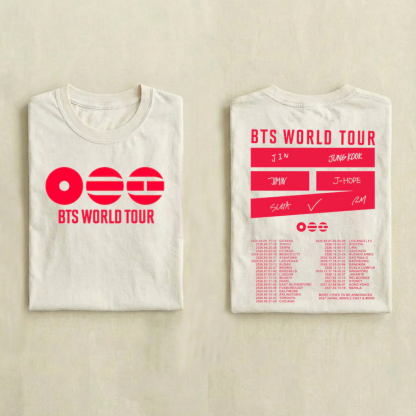 Kpop Boy Group World Tour 2026 T-shirt