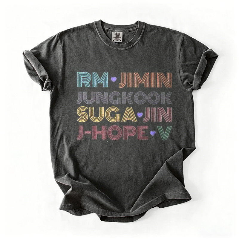Kpop Boy Group Vintage Retro T-shirt