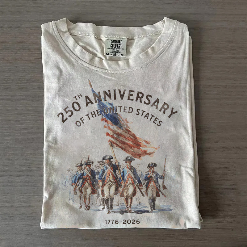 America 250th Anniversary Revolutionary War Soldiers T-shirt