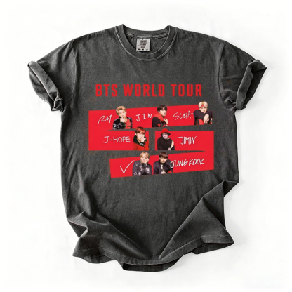 Kpop Boy Group World Tour 2026 T-shirt