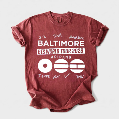 Kpop Boy Group World Tour 2026 T-shirt