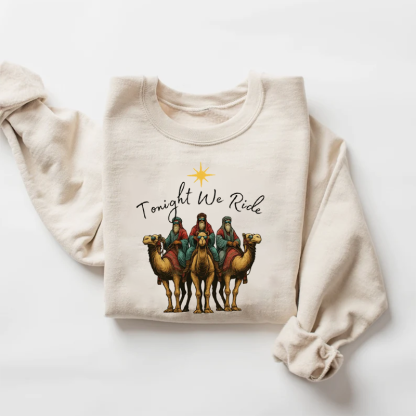Comfort Colors Tonight We Ride Christmas Sweatshirt