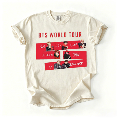Kpop Boy Group World Tour 2026 T-shirt