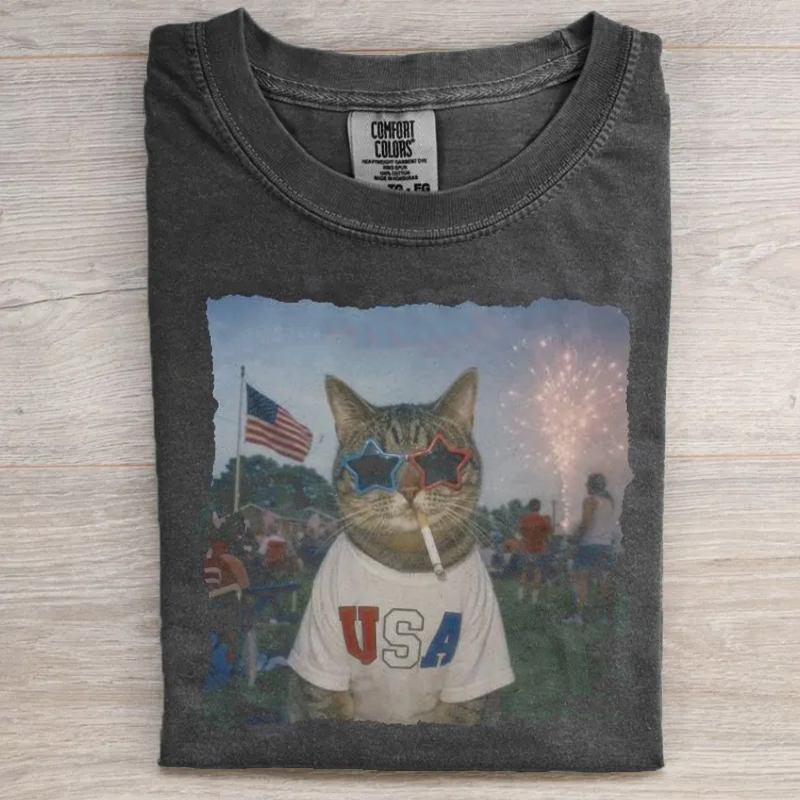 Patriotic Cat T-shirt
