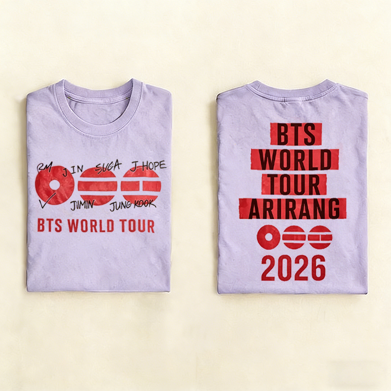 Kpop Boy Group World Tour 2026 T-shirt