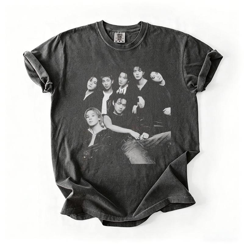 Kpop Boy Group Vintage Graphic T-shirt