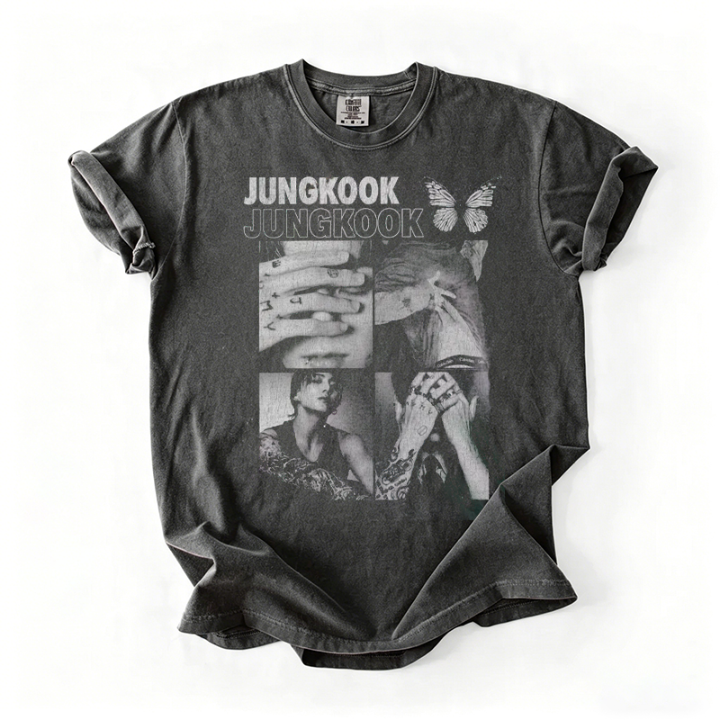 Kpop Boy Group Retro Graphic T-shirt