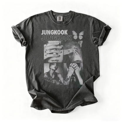 Kpop Boy Group Retro Graphic T-shirt