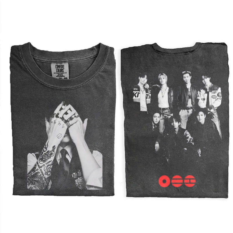 Kpop Boy Group Retro Graphic T-shirt