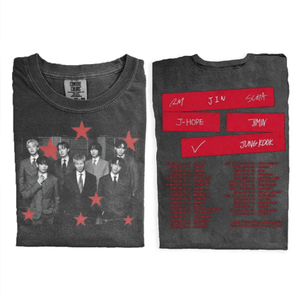 Kpop Boy Group Vintage Retro Graphic T-shirt