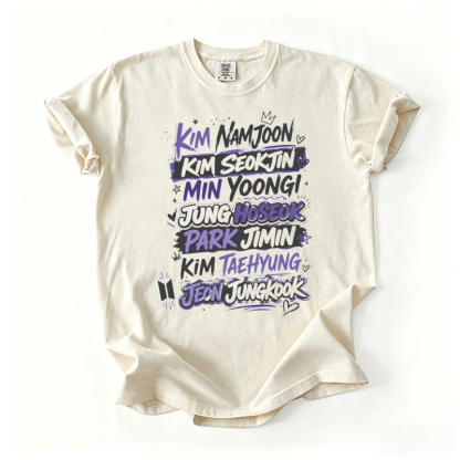 Kpop Boy Group Vintage Graphic T-shirt