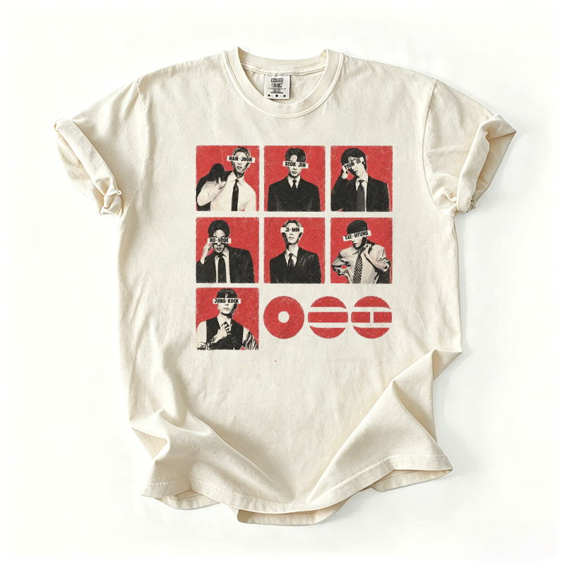 Kpop Boy Group Vintage Graphic T-shirt