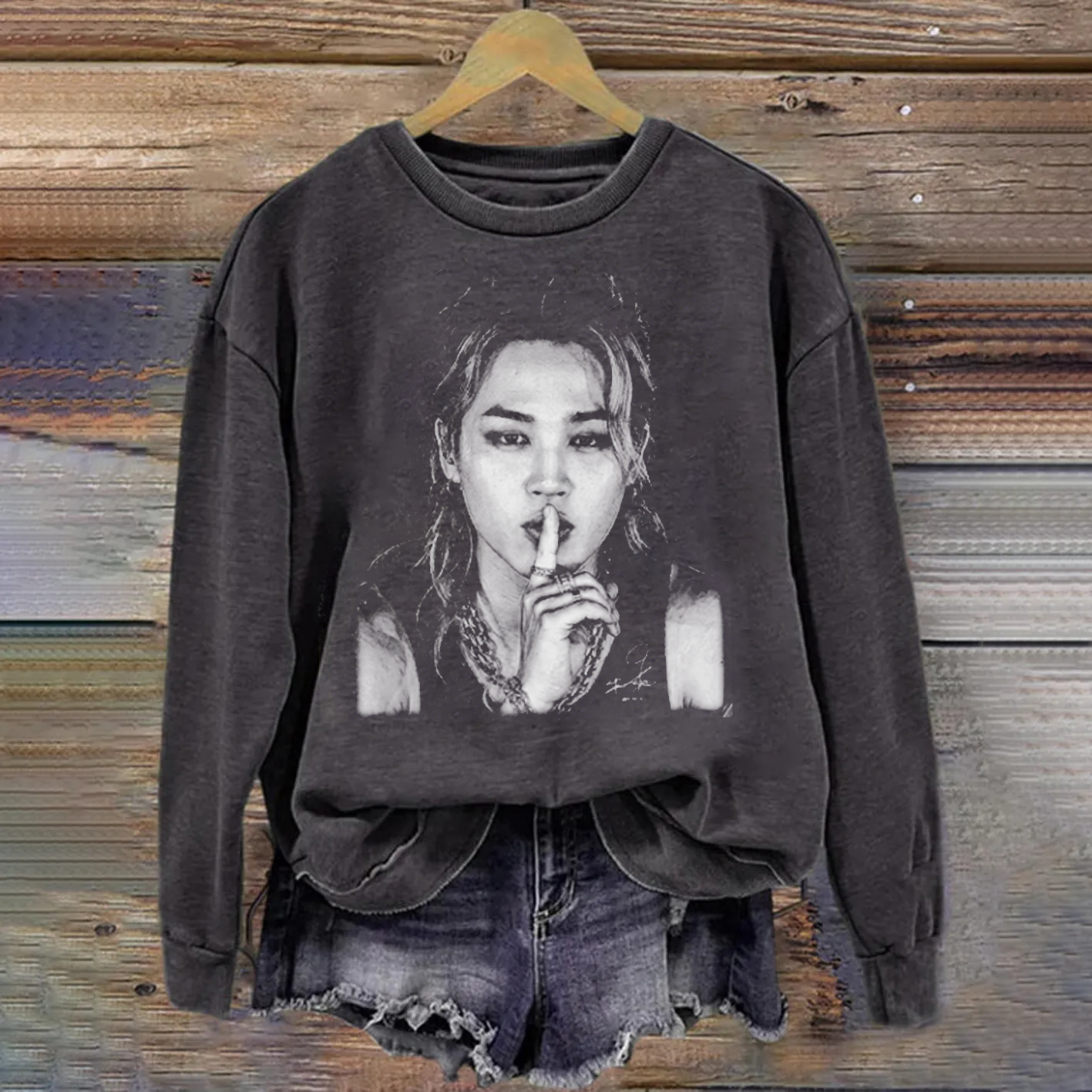 Kpop Boy Group Retro 90s Graphic Sweatshirt