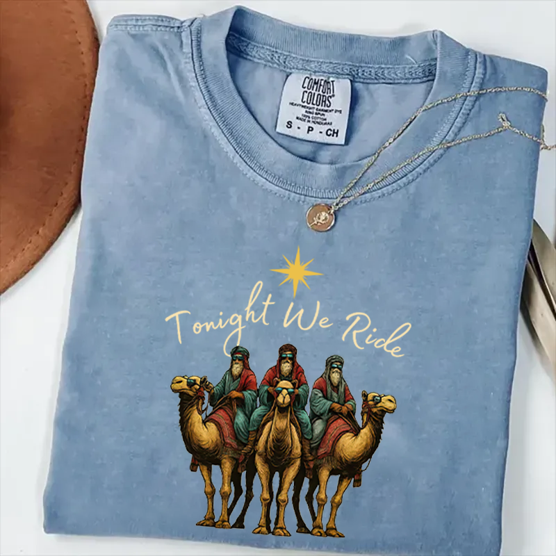 Comfort Colors Tonight We Ride Christmas T-shirt