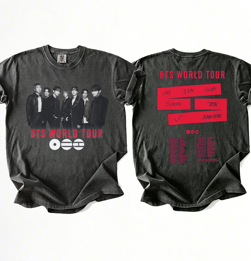 Kpop Boy Group World Tour 2026 T-shirt