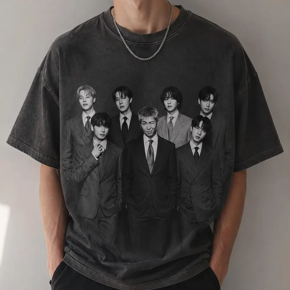 Kpop Boy Group World Tour 2026 Graphic T-shirt