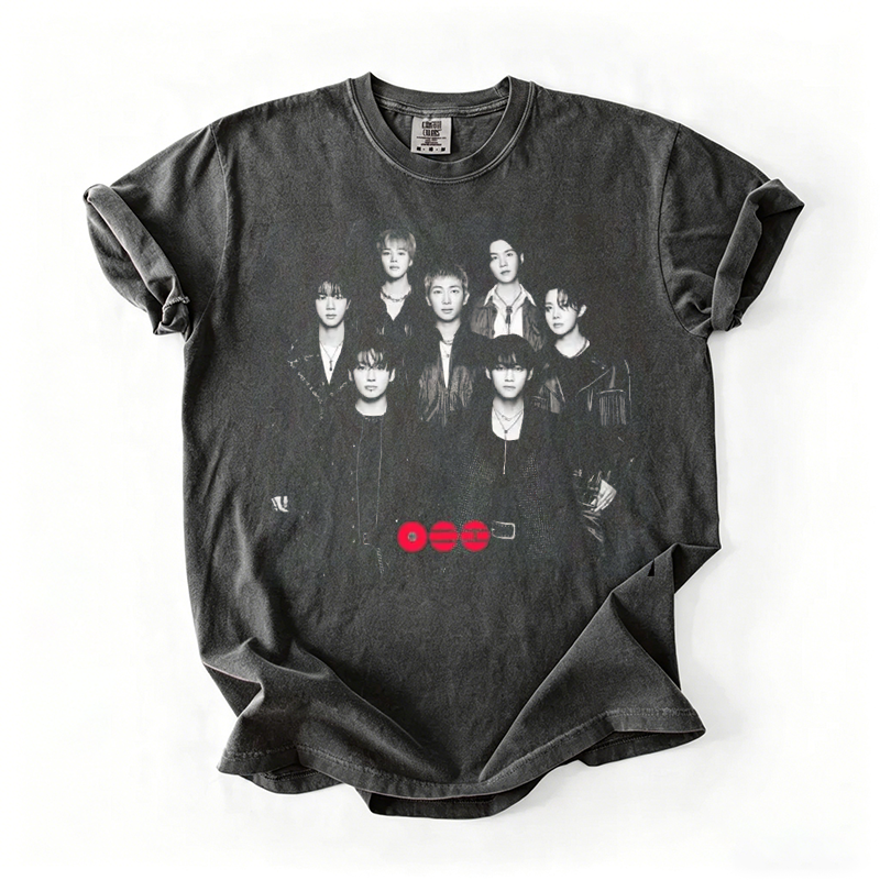 Kpop Boy Group Vintage Graphic T-shirt