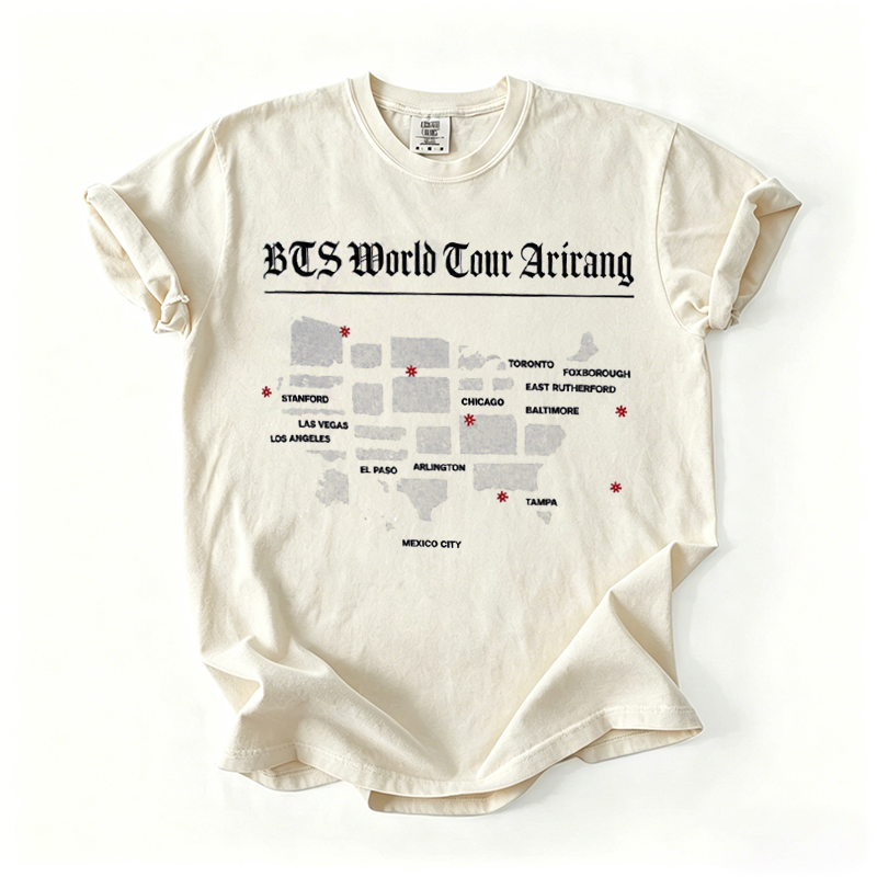Kpop Boy Group World Tour 2026 Graphic T-shirt