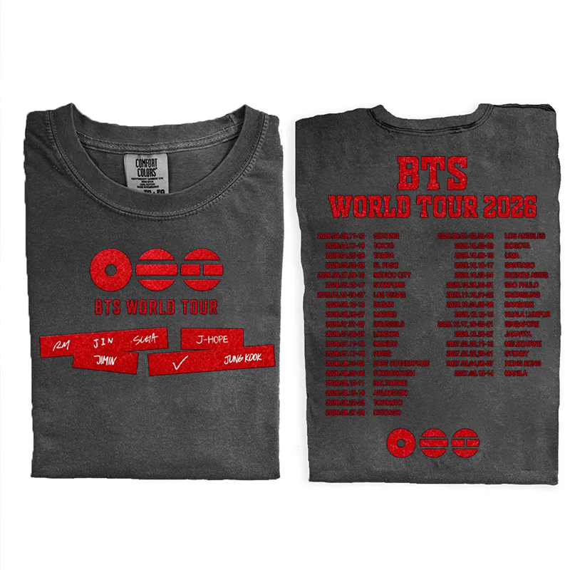 [Copy]Kpop Boy Group World Tour 2026 T-shirt