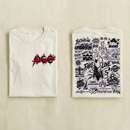 Kpop Boy Group Vintage Retro Graphic T-shirt