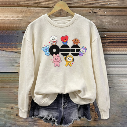 Kpop Boy Group Vintage Retro Sweatshirt