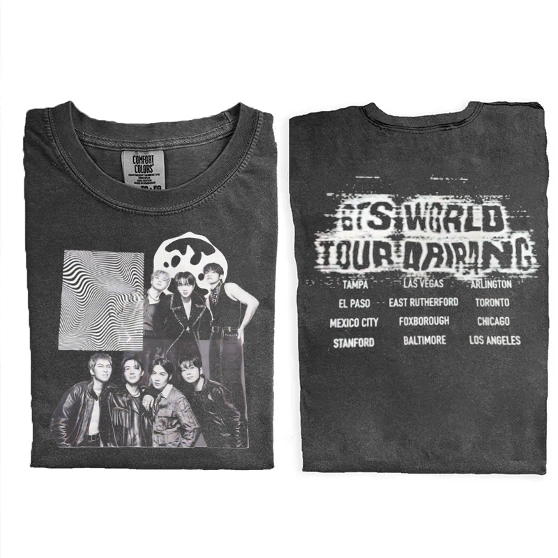 Kpop Boy Group Vintage Retro Graphic T-shirt