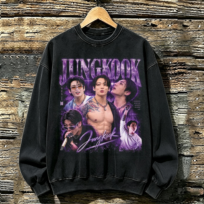 Kpop Boy Group Vintage Fan Graphic Sweatshirt