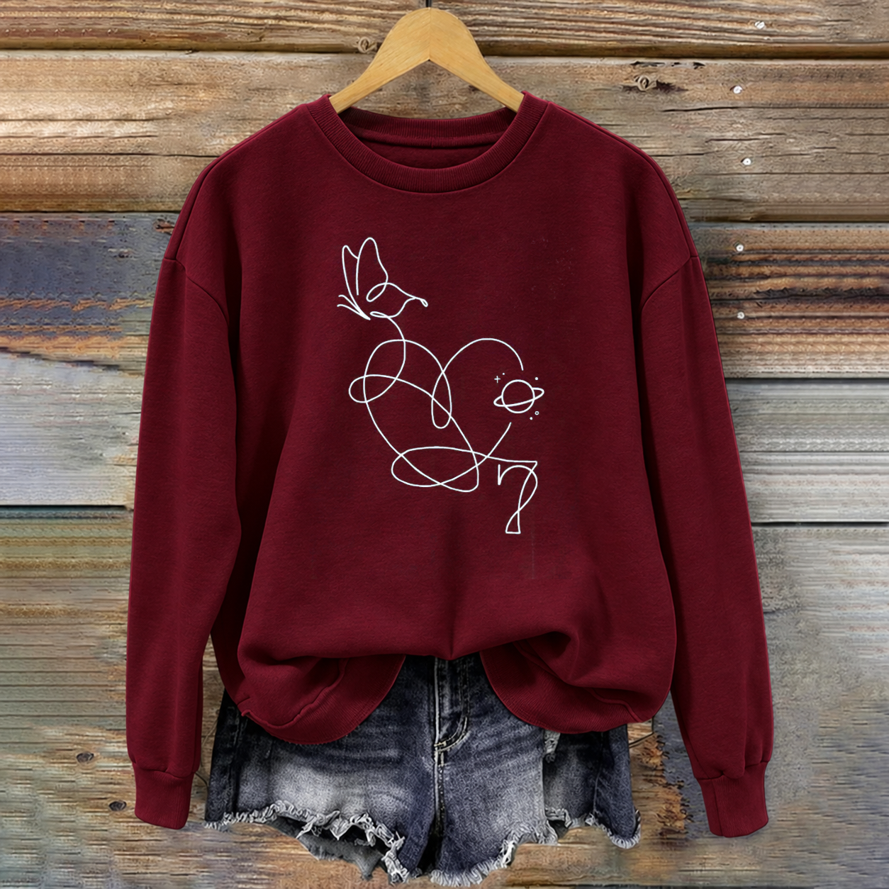 Kpop Boy Group Vintage Fan Graphic Sweatshirt