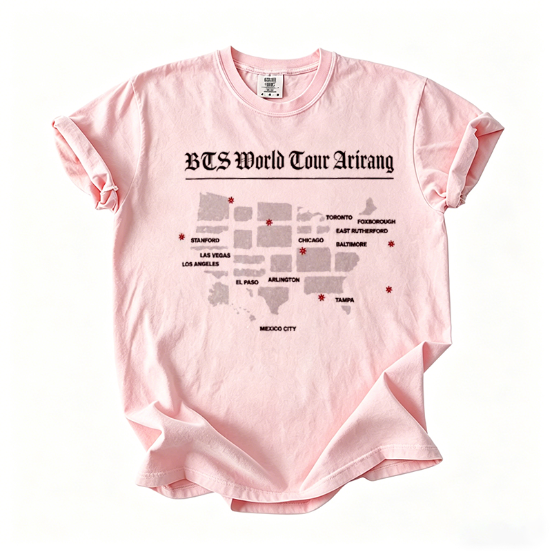 Kpop Boy Group World Tour 2026 Graphic T-shirt