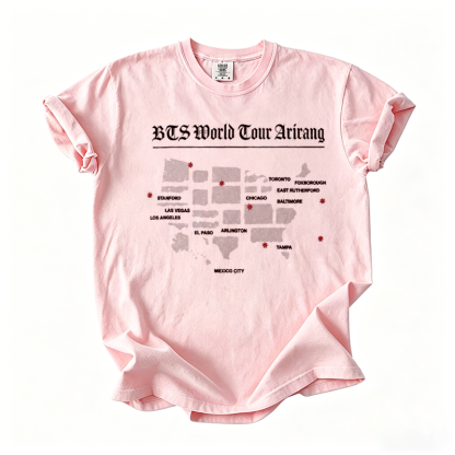 Kpop Boy Group World Tour 2026 Graphic T-shirt