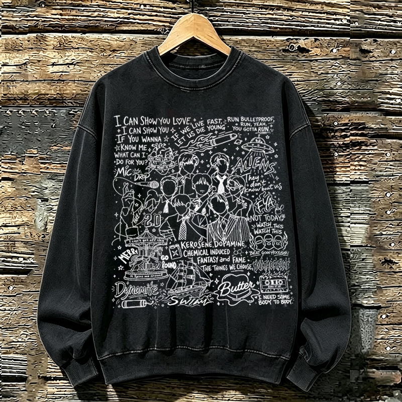 Kpop Boy Group Vintage Fan Gift Sweatshirt
