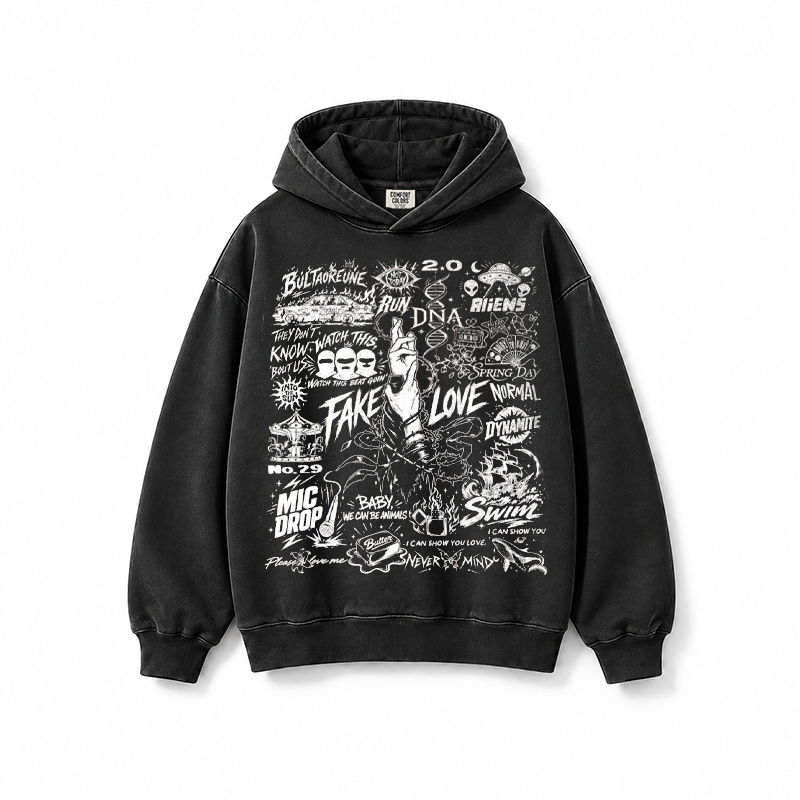 Kpop Boy Group Vintage Fan Gift Hoodie