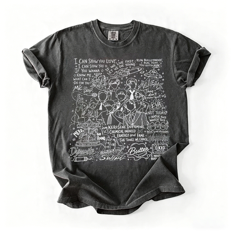 Kpop Boy Group Vintage Fan Gift T-shirt