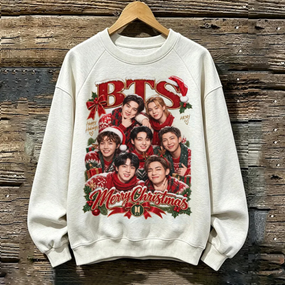 Kpop Boy Group Vintage Christmas Gift Sweatshirt