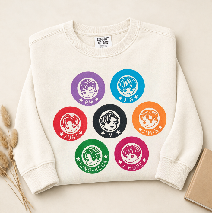 Kpop Boy Group Vintage Fan Gift Sweatshirt