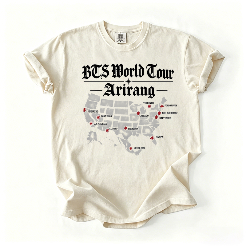 Kpop Boy Group World Tour 2026 Graphic T-shirt