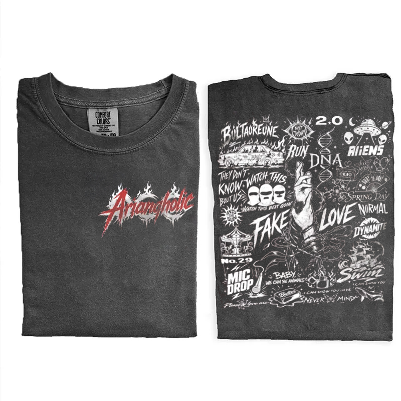 Kpop Boy Group Vintage Retro Graphic T-shirt