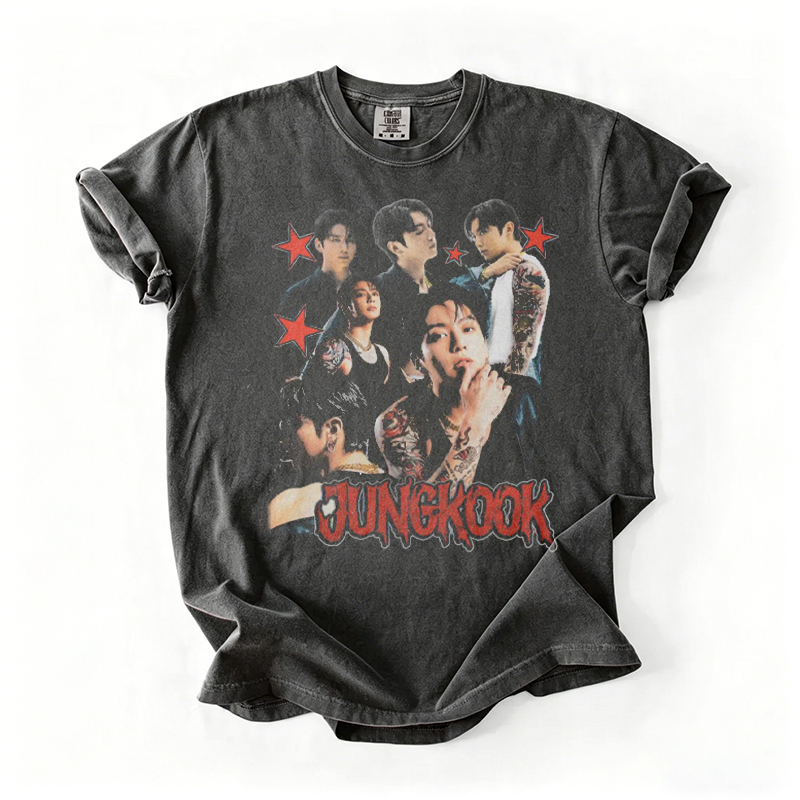 Kpop Boy Group Vintage Retro Graphic T-shirt