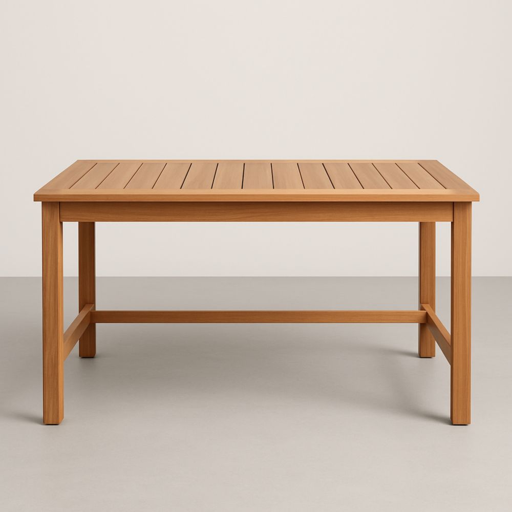 Tavolo da Esterno in Legno di Acacia 150x90x75 cm