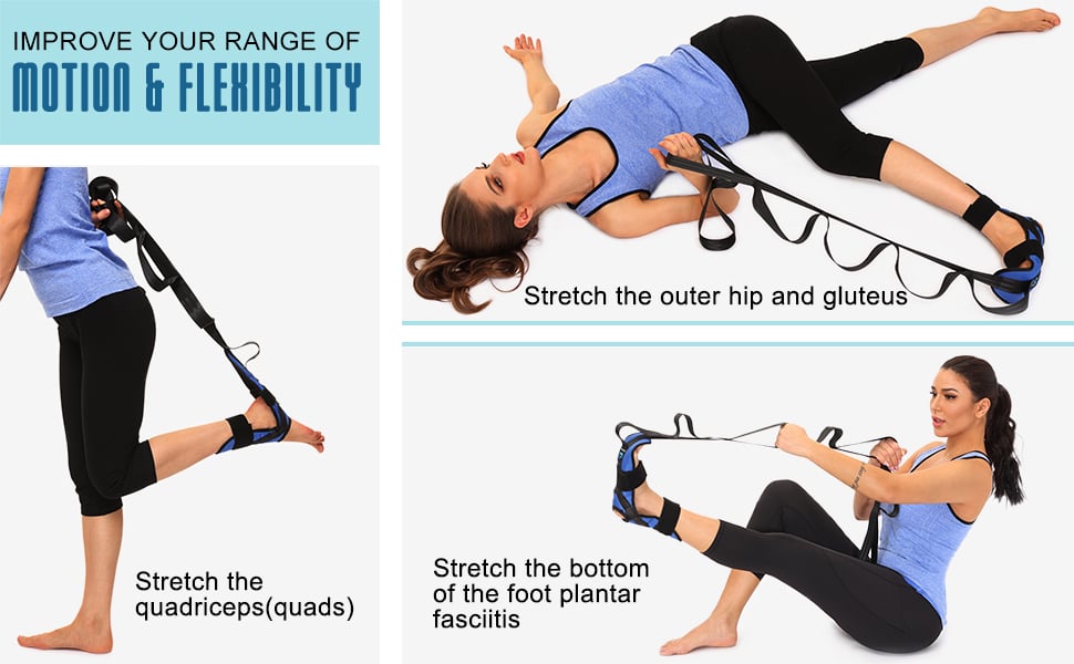 stretch the quadriceps and the bottom of the foot plantar fasciitis