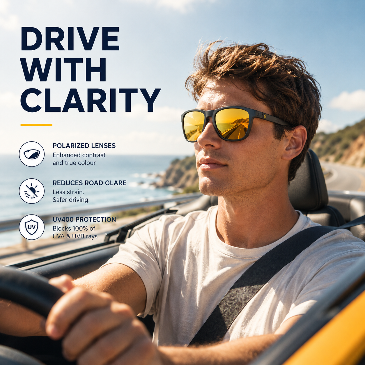 PureRead Life Polarized Sunglasses | Sleek Modern Style & Pro-Grade UV400 Protection