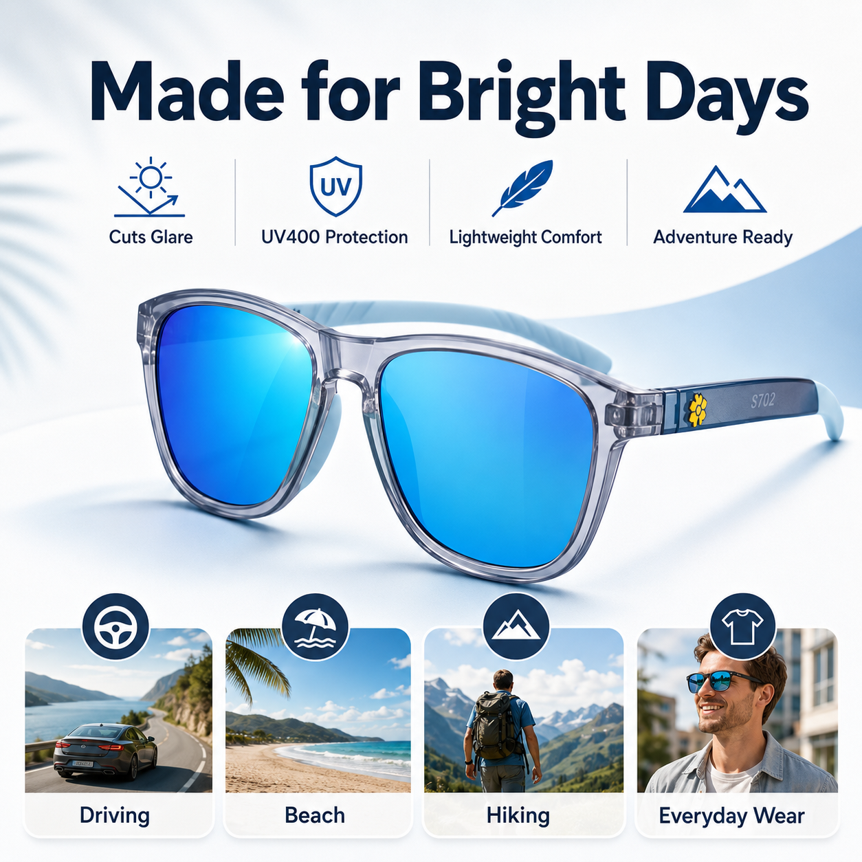 PureRead Life Polarized Sunglasses | Sleek Modern Style & Pro-Grade UV400 Protection