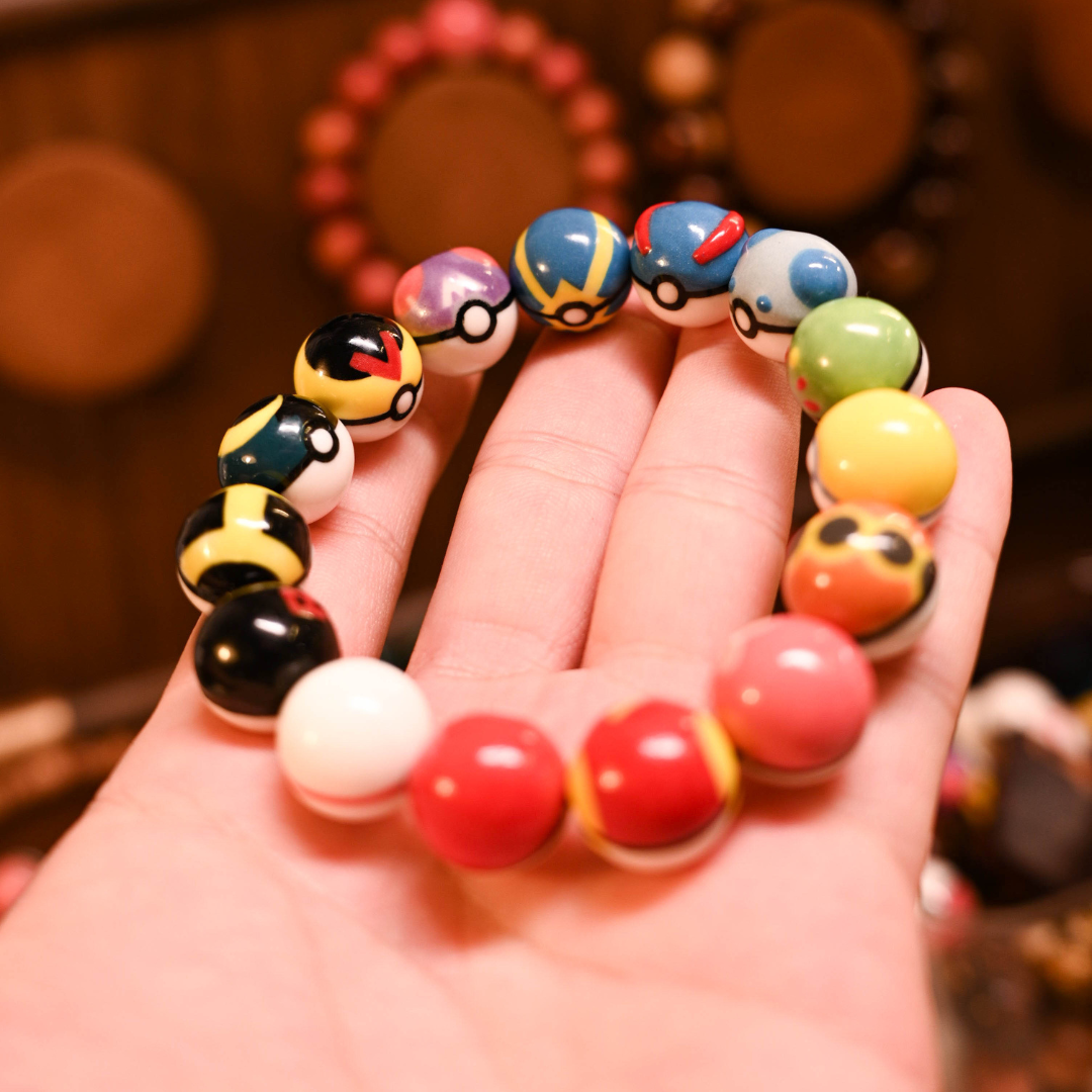 All-Poké Ball Ceramic Bracelet – Mix of 3+ Random Styles